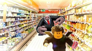 Я СБЕЖАЛ ИЗ СУПЕРМАРКЕТА ЗЛОГО МЕНЕДЖЕРА В РОБЛОКС MR.LAIVER