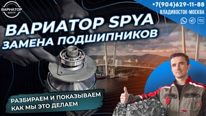Замена подшипников на вариаторе Honda SPYA