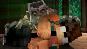 НОЧЬ С ДОМОВЫМ- Страшилки Minecraft