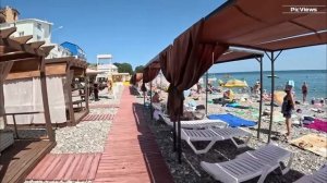 СОЧИ Лазаревское пляж Чайка сегодня 10 августа 2025. Море и погода в Лазаревском сейчас. Обстановка