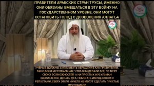 Помощь Палестинцам лежит обязанность на арабских правителей