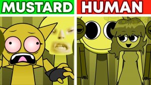 Невероятные бонусы от Sprunki MUSTARD ПРОТИВ НОВЫХ модов HUMAN Edition!