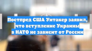 Постпред США Уитакер заявил, что вступление Украины в НАТО не зависит от России
