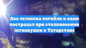 Два человека погибли и один пострадал при столкновении легковушек в Татарстане