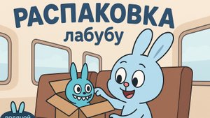 Распаковка в поезде | НОВЫЙ ОБЗОР | Милая Лабубу в платье / Labubu
