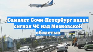 Самолет Сочи-Петербург подал сигнал ЧС над Московской областью
