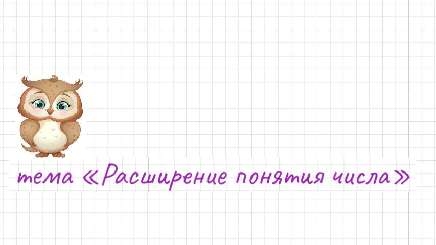 Урок №1 Расширение понятия числа. РЕУТ Е.Н.