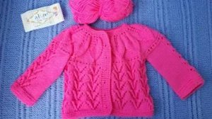 Кофточка для девочки на возраст 1 год - 2 часть