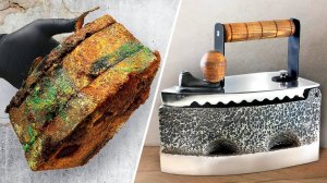 КУСОК РЖАВОГО ЖЕЛЕЗА ОКАЗАЛСЯ РЕДКОСТЬЮ 1831 ГОДА! — РЕСТАВРАЦИЯ УГОЛЬНОГО УТЮГА 🔥🛠️