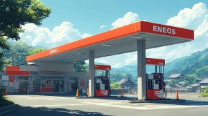 Попал на заправку ENEOS в Японии. Показываю, как это работает. Сидзуока