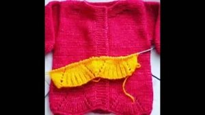 Кофточка детская от 3 до 6 месяцев - Узор веер спицами - МК