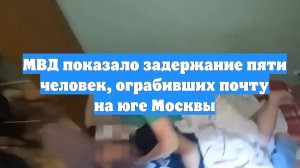 МВД показало задержание пяти человек, ограбивших почту на юге Москвы