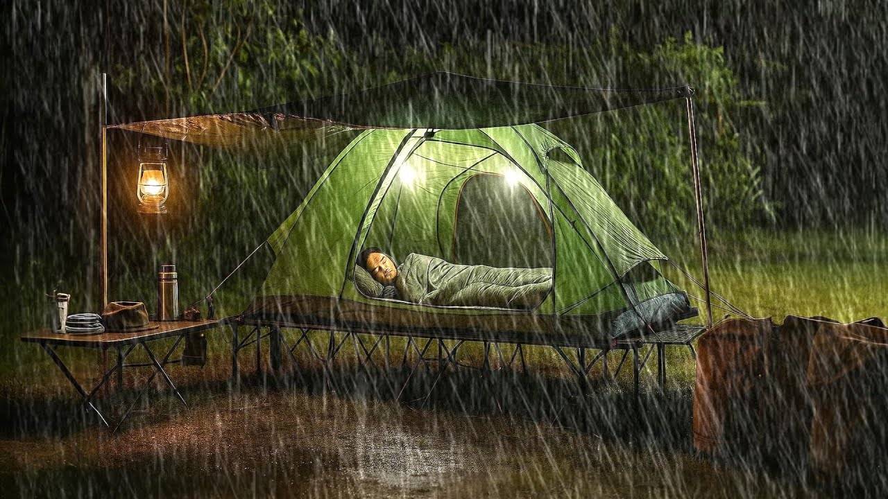 САМЫЙ БЕЗУМНЫЙ ШТОРМ, КОТОРЫЙ Я КОГДА-ЛИБО ВСТРЕЧАЛ // Кемпинг под проливным дождем, ветром и грозой смотреть онлайн