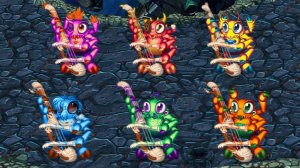 Смычорог / Bowgart  - все варианты цвета призматиков (My Singing Monsters: Dawn of Fire)