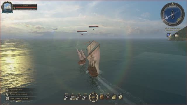 Карибская  Легенда #6     Первый  бой  в  море .