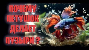 Почему петушки делают пузыри?