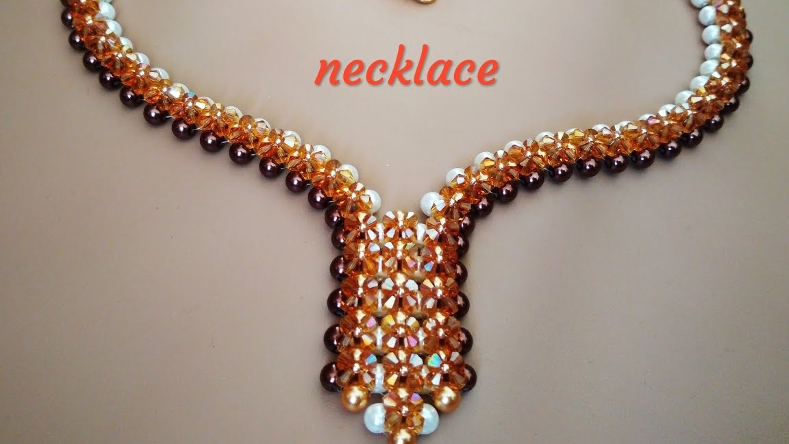 Колье из бусин и биконусов смотреть онлайн