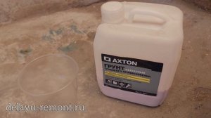 Обработка части стены грунтовкой. День 3.