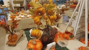 Осеняя сервировка стола.