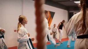 Тренировки по карате в СКФУ. Дети