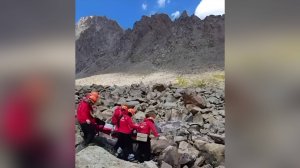 Российского туриста с травмой ноги эвакуировали вертолетом в горах Казахстана