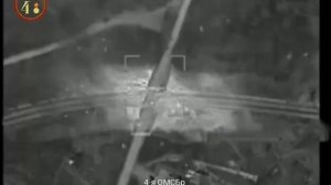Точным ударом  авиабомбы ФАБ 3000, уничтожили мост боевиков в Константиновке