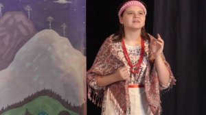 Каменный цветок-фрагмент спектакля