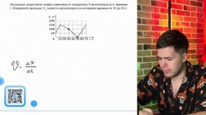 На рисунке представлен график зависимости координаты X велосипедиста от времени t - №21559