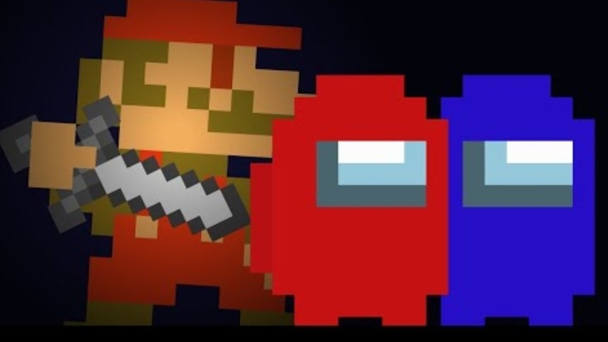 Super Mario  против AMONG US / МАРИО путешествует смотреть онлайн