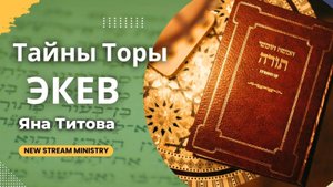 Недельный разбор Торы ЭКЕВ Яна Титова NSM