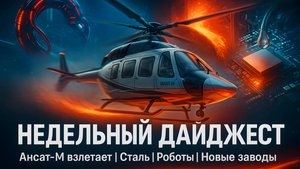 Новости недели: Отечественный Ансат-М, первая российская жаропрочная сталь и уникальный робот-червь!