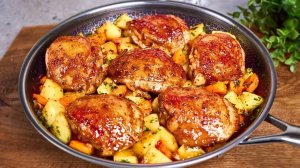 Сочные куриные ножки в невероятно вкусном соусе — простое и сытное блюдо на ужин!