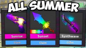 КАК ПОЛУЧИТЬ ВСЕ ЛЕТНИЕ ПРЕДМЕТЫ В НОВОМ ОБНОВЛЕНИИ в игре Murder Mystery 2 - Roblox