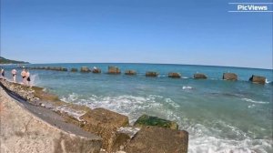 СОЧИ Лазаревское пляж Армянский сегодня 11 августа 2025. Обстановка на пляже, погода в Сочи сейчас