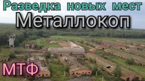 выехали на металлокоп на новую МТФ ферму, разведывательный коп