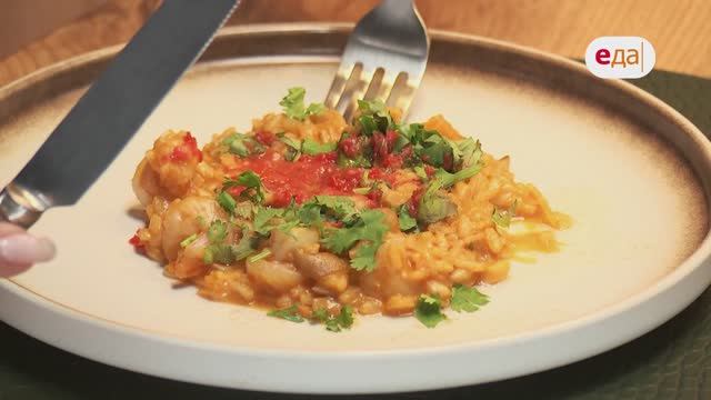 Ризотто Том Ям и десерт из рисовой бумаги | Дежурный по кухне 5 /2