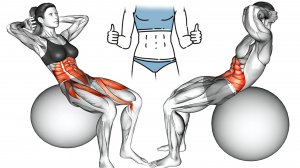 Прощай Жир на Животе (просто сделай это на мяче)