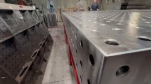 Сварочный стол размером 3500х4000 мм толщиной 12 мм