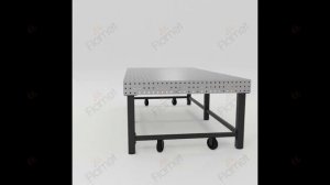 Сварочный стол 1450х2950х150 с колесами и перемычками от Flametwelding