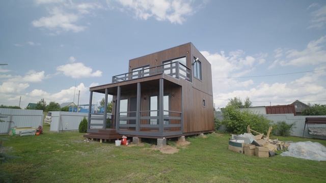 Двухэтажная модульная баня! такую никто не делает смотреть онлайн