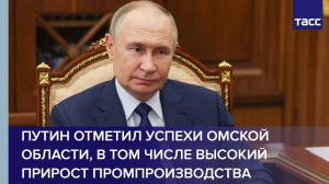 Путин отметил успехи Омской области, в том числе высокий прирост промпроизводства