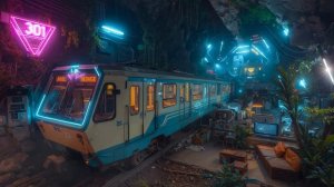 Cybernetic Greenhouse ｜ Soft Rain & Neon Glow for Recharge & Contemplate 🌿