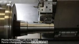 Черновая обработка осей колесных пар на станке SCK309S