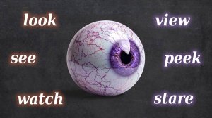 Разница между LOOK, SEE, WATCH и их синонимами