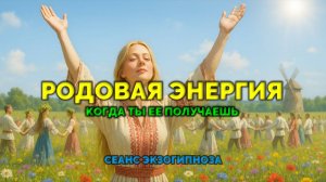 РОДОВАЯ ЭНЕРГИЯ.КОГДА ТЫ ЕЁ ПОЛУЧАЕШЬ: СЕАНС ЭКЗОГИПНОЗА