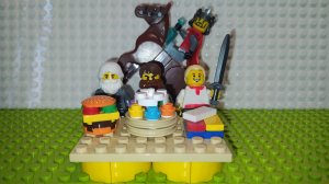 Три Богатыря и Кулинарный Поединок / идея Max Pa / самоделка / фигурки / аналог Лего