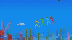 Королевство дельфинов - 13 серия / Стикмены и Minectaft