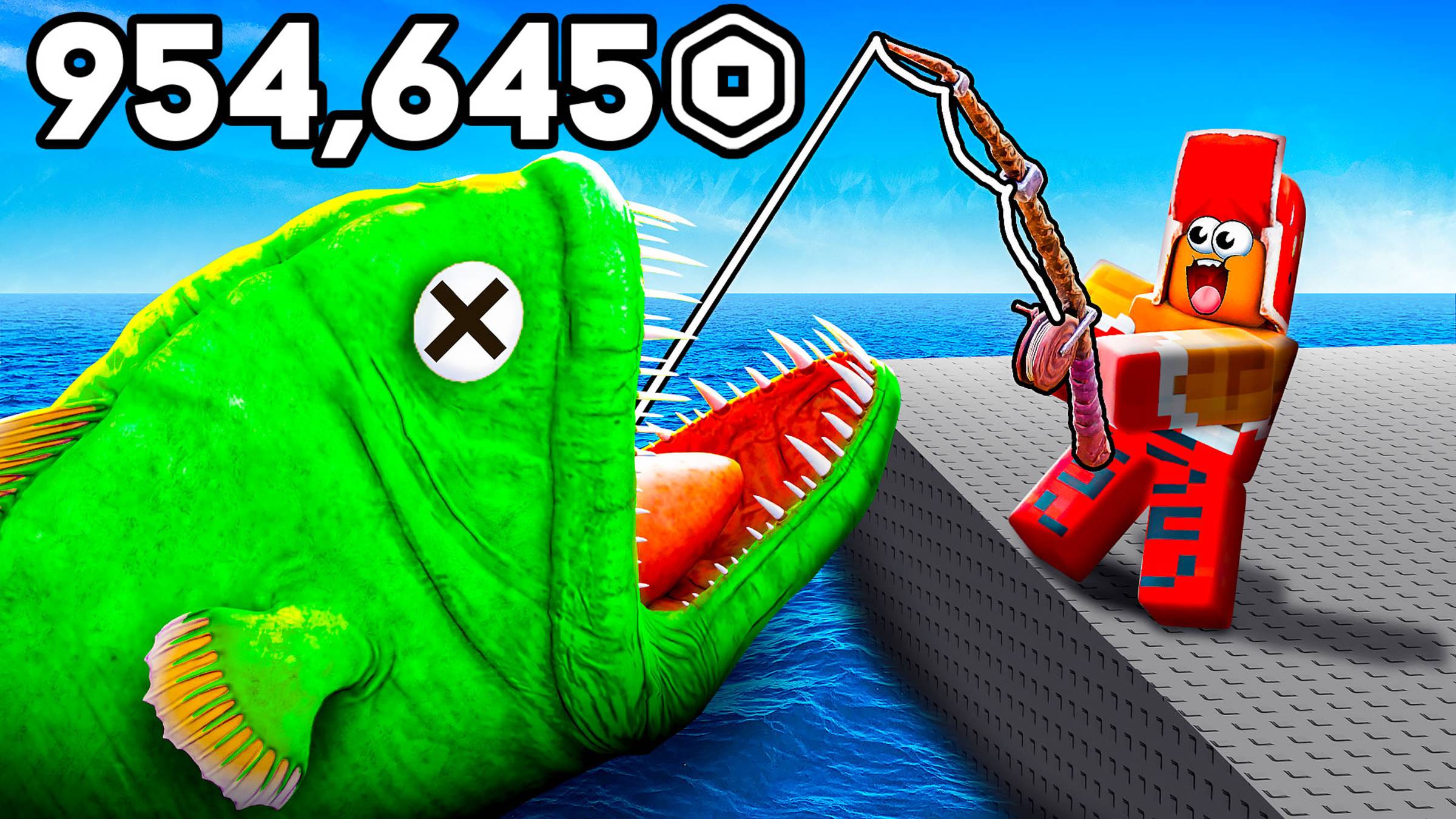 ТОЛЬКО 1 СМОЖЕТ ПОЙМАТЬ ГИГАНТСКУЮ РЫБУ В РОБЛОКС!