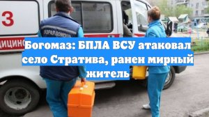 Богомаз: БПЛА ВСУ атаковал село Стратива, ранен мирный житель