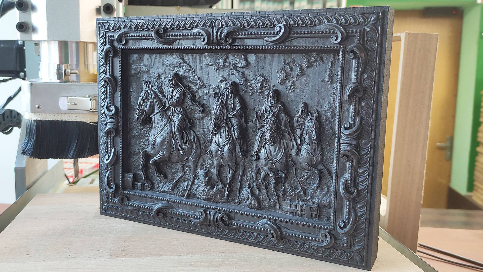 Фрезеровка ясеня. Разница между фрезой R1.5 и R0.5 в деталировке. 4 всадника апокалипсиса из ясеня смотреть онлайн